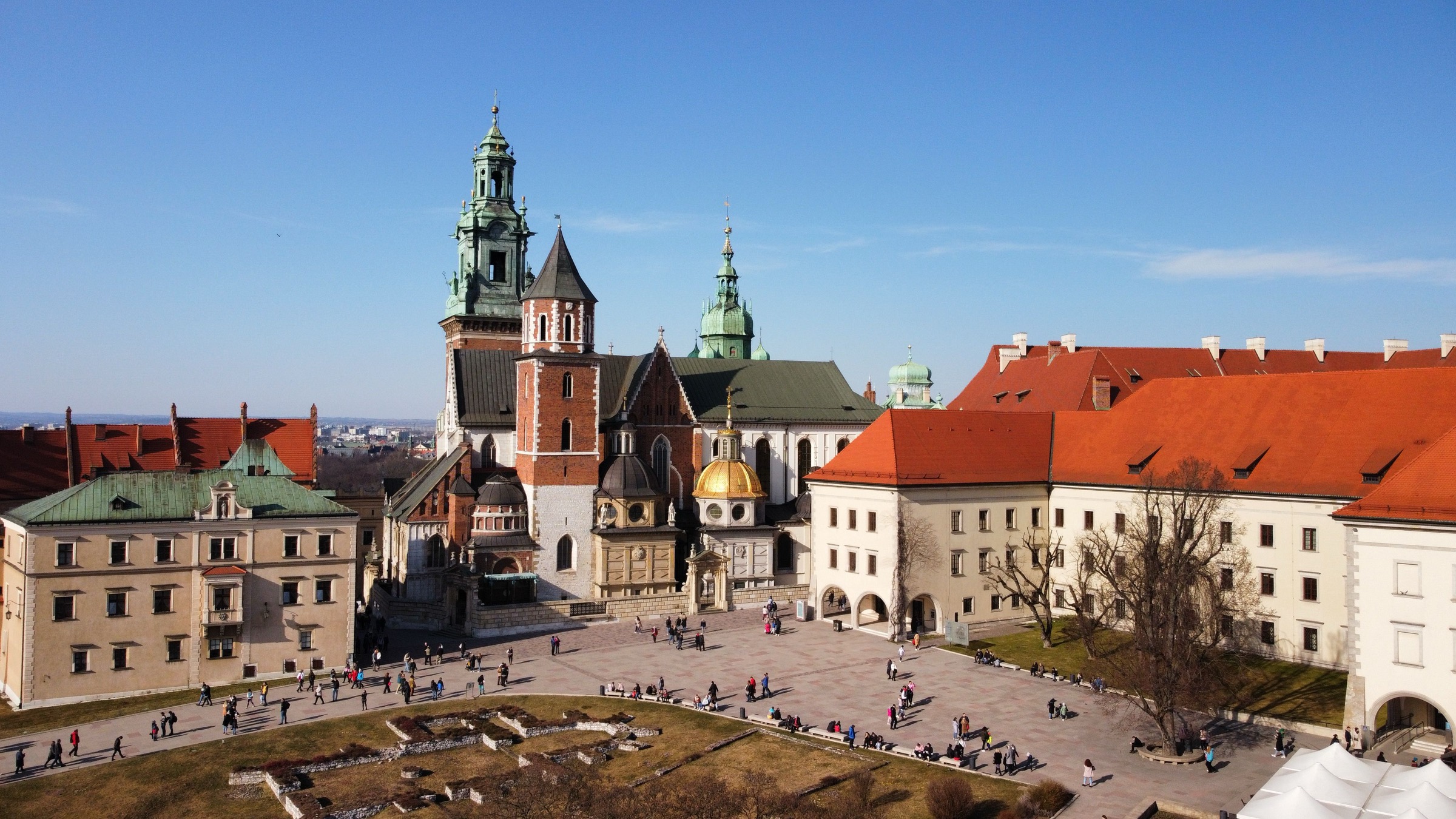 Wawel z lotu ptaka