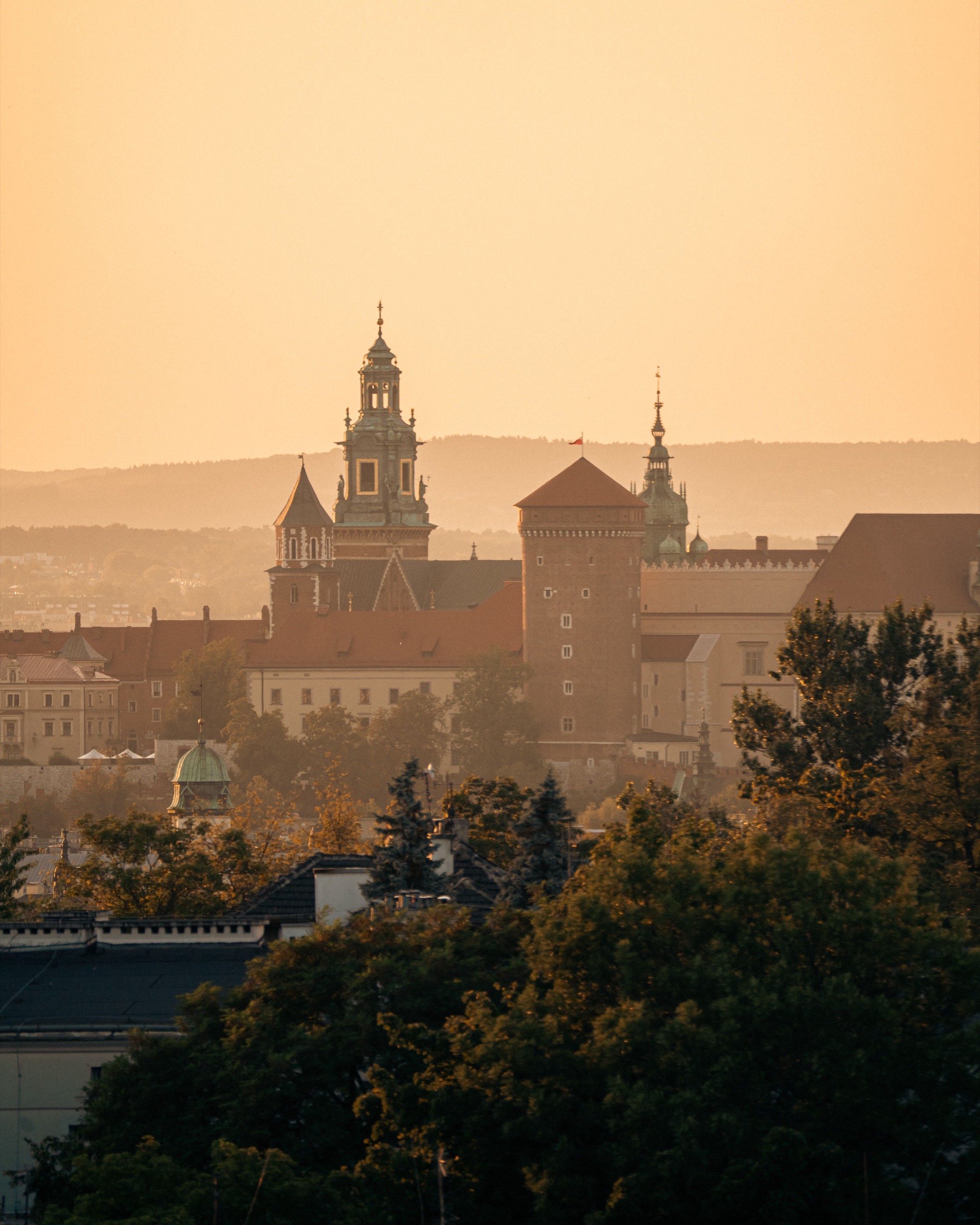 Wawel o zmierzchu