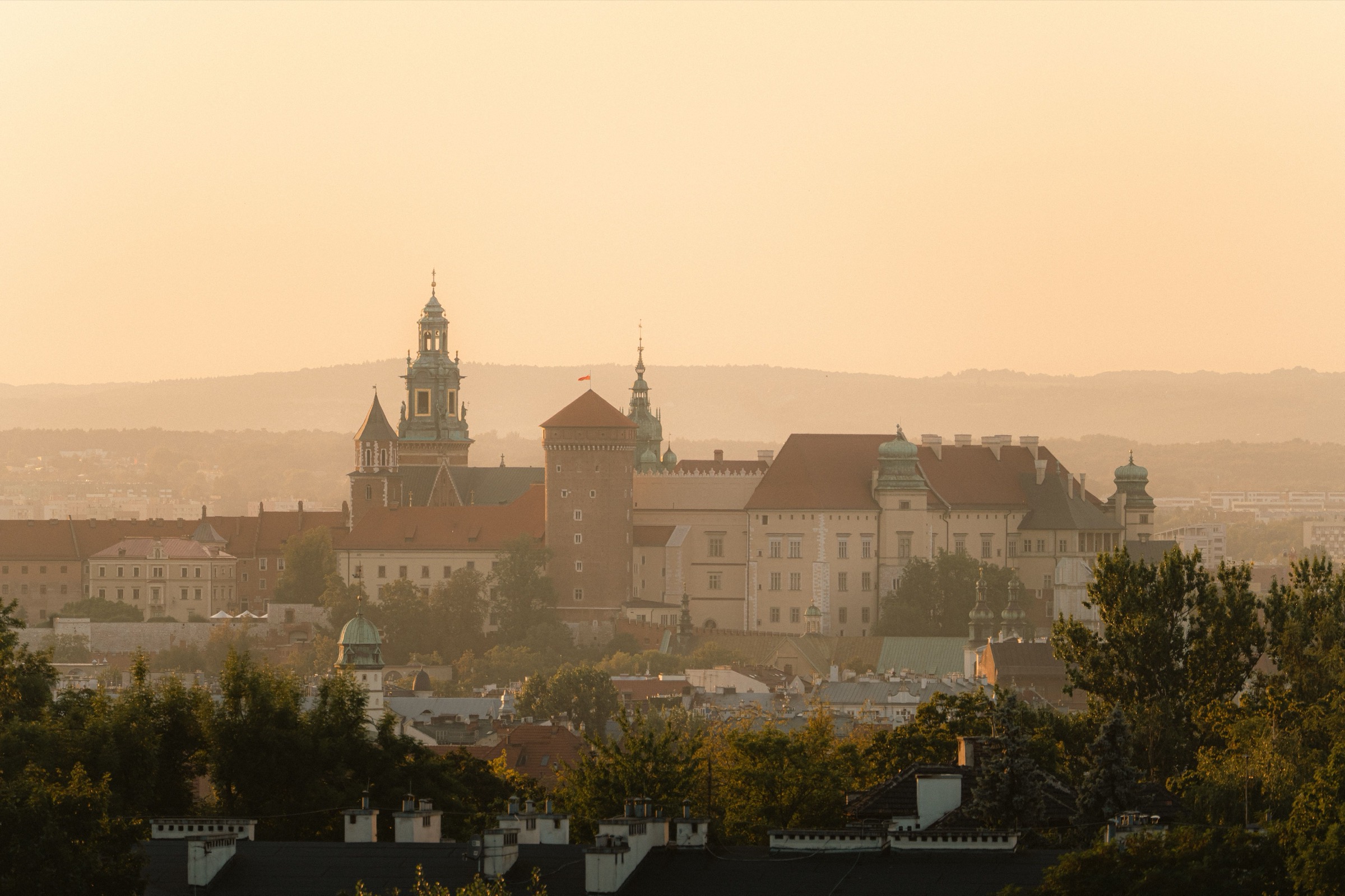 Wawel o zmierzchu